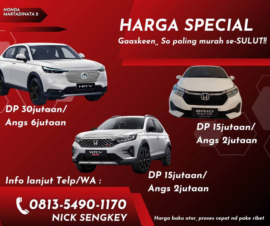 Promo Mobil Honda Manado